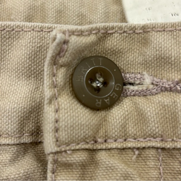 Vintage 90s Brittgear Khaki Beige Casual Flat Front Work Pants Men’s 38 Waist. - Picture 3 of 8